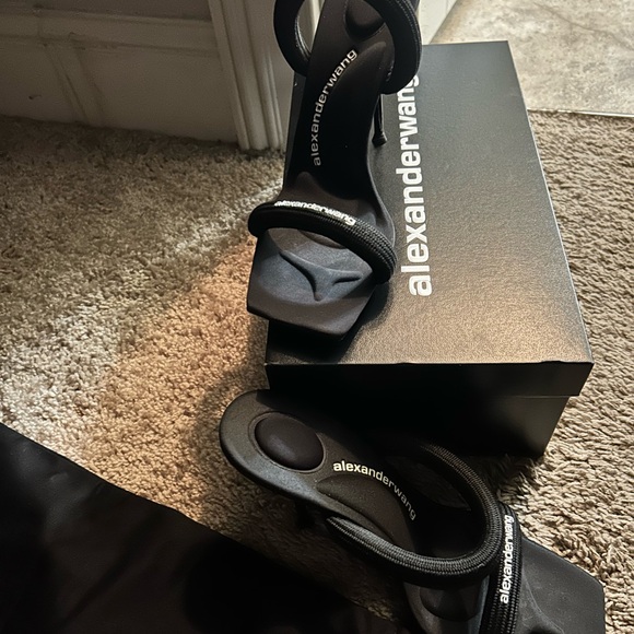 Alexander Wang Black Strappy Sandals - Picture 6 of 6